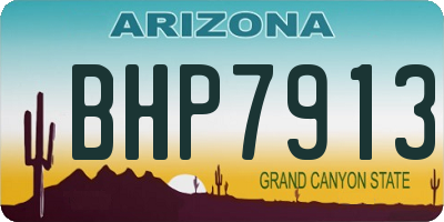 AZ license plate BHP7913