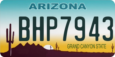 AZ license plate BHP7943