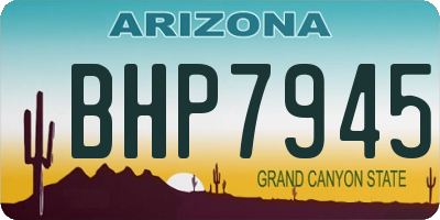 AZ license plate BHP7945