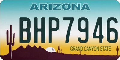 AZ license plate BHP7946