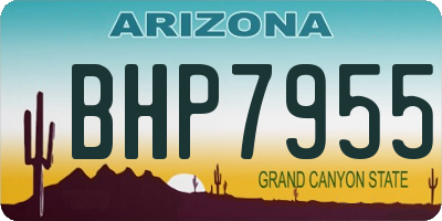 AZ license plate BHP7955