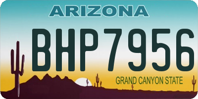 AZ license plate BHP7956