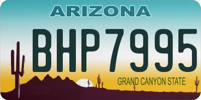 AZ license plate BHP7995