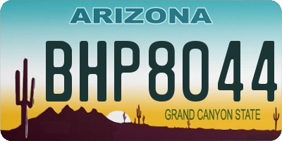 AZ license plate BHP8044