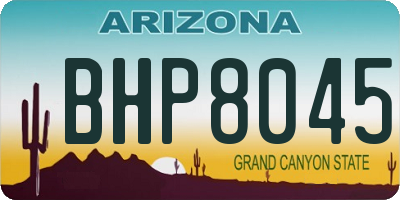 AZ license plate BHP8045