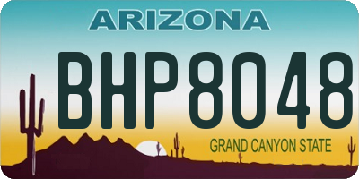 AZ license plate BHP8048