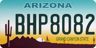 AZ license plate BHP8082