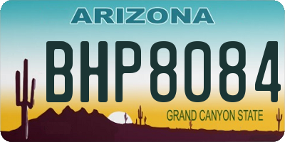 AZ license plate BHP8084