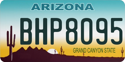 AZ license plate BHP8095