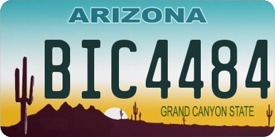 AZ license plate BIC4484