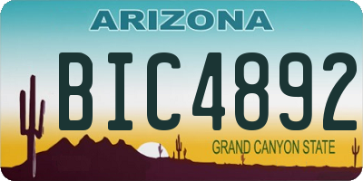 AZ license plate BIC4892
