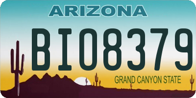 AZ license plate BIO8379
