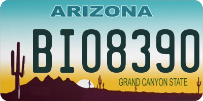 AZ license plate BIO8390