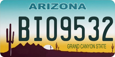 AZ license plate BIO9532