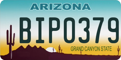 AZ license plate BIP0379