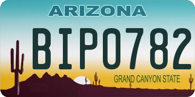 AZ license plate BIP0782