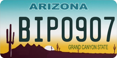 AZ license plate BIP0907