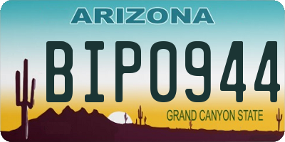 AZ license plate BIP0944