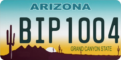 AZ license plate BIP1004