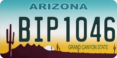 AZ license plate BIP1046