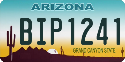 AZ license plate BIP1241