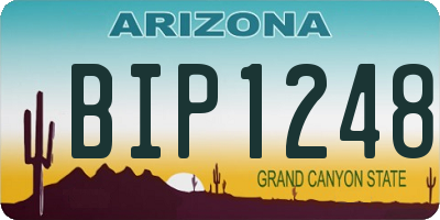 AZ license plate BIP1248