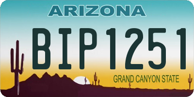 AZ license plate BIP1251