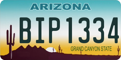 AZ license plate BIP1334