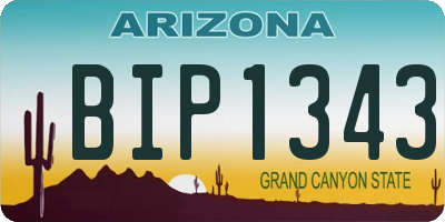 AZ license plate BIP1343