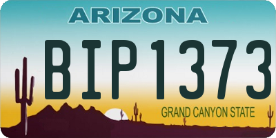AZ license plate BIP1373