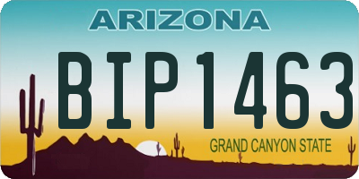 AZ license plate BIP1463