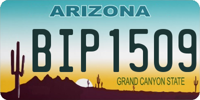 AZ license plate BIP1509