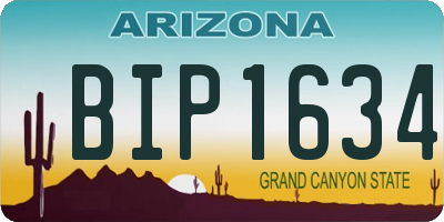 AZ license plate BIP1634