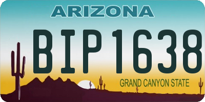 AZ license plate BIP1638