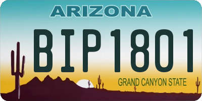 AZ license plate BIP1801