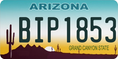 AZ license plate BIP1853