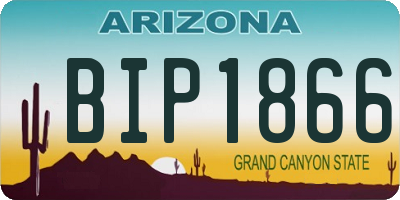 AZ license plate BIP1866