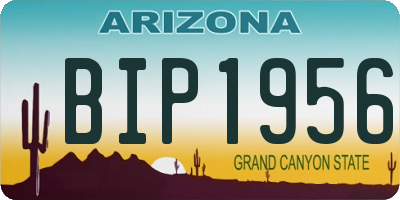 AZ license plate BIP1956