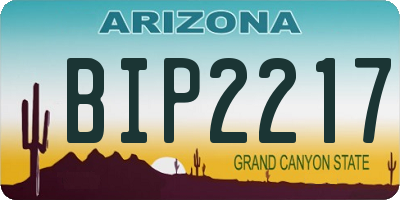 AZ license plate BIP2217