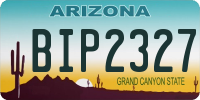 AZ license plate BIP2327