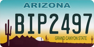 AZ license plate BIP2497