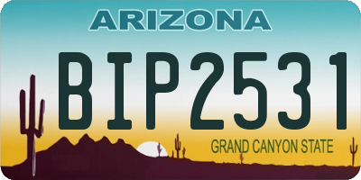 AZ license plate BIP2531
