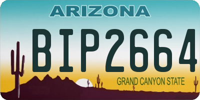 AZ license plate BIP2664