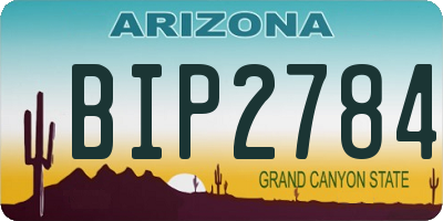 AZ license plate BIP2784
