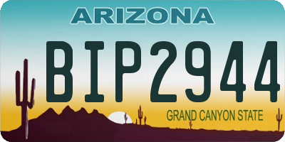 AZ license plate BIP2944