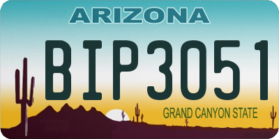 AZ license plate BIP3051