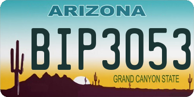 AZ license plate BIP3053