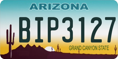 AZ license plate BIP3127
