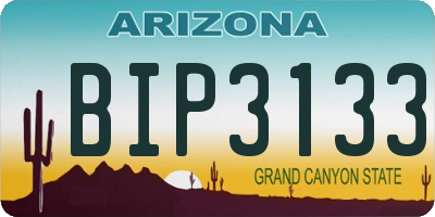 AZ license plate BIP3133