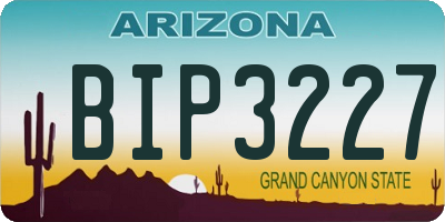 AZ license plate BIP3227